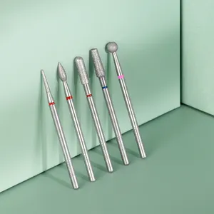 Đầu mũi khoan kim cương hình cầu Nga, mũi khoan xoay làm sạch lớp biểu bì, logo tùy chỉnh, dụng cụ làm móng điện, mũi khoan kim cương làm móng - Product Image 2