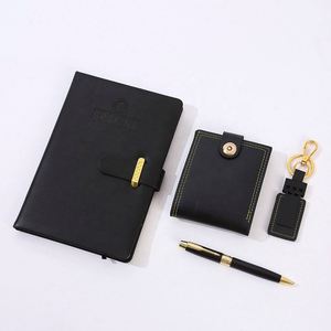 Executive Gift <b>Set</b> for Corporate Events - Branded <b>Notebook</b>, Wallet & Keychain, Premium Business Gifts - Product Image 4