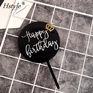 Nuovo Design <span class=keywords><strong>Buon</strong></span> <span class=keywords><strong>Compleanno</strong></span> Acrilico Cake Topper Cerchio Toppers Cupcake Per Il <span class=keywords><strong>Compleanno</strong></span> Decorazioni Della Torta Del Partito Baby Shower PQ271 - Product Image 5