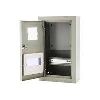 Boîtier de compteur industriel PZ40 avec 1 prise HK 10A Unité terminale de compteur de watt-heure Tôle laminée à froid Gris Équipement de distribution d'énergie