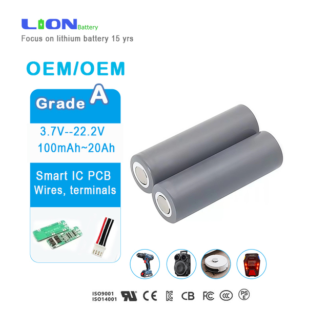 LN Battery Rechargeable High Capacity 3.6V 3.7V 5000mAh 5ah 21700 50E 50S Lithium Ion Battery Packs for Electric Tools LipO