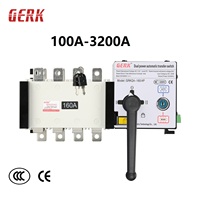 Commutateur de transfert automatique triphasé industriel à 4 pôles PC ATS <50ms, commutation rapide, sélecteur de double source d'alimentation, alimentation de secours