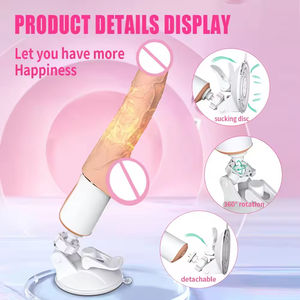 Nuevo Vibrador Femenino con 9 Frecuencias, 1 Modo de Calentamiento, Vibración Oscilante, Ventosa, Ecológico, Resistente al Agua IPX6 - Product Image 4