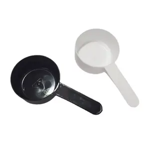 Cheap 0.25ml 0.25g 1g 2g 3g 5g 10g White Plastic Measuring Spoon Scoop For Milk Powder Tea Salt Round Flat Bottom Medicine