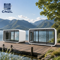 Maison Capsule Préfabriquée 20ft 40ft, Cabine Portable Apple, Pod de Bureau Mobile, Hôtel Extérieur