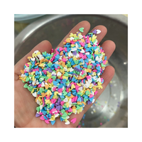 Pépites de chocolat en pâte polymère de 5 mm en forme de cœur, pièces DIY pour la décoration de gâteaux, fournitures pour slime