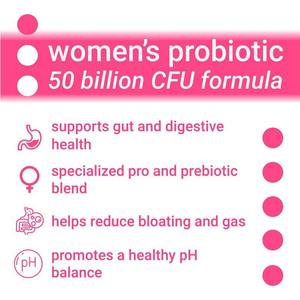 كبسولات بروبيوتيك نسائية بـ 50 مليار وحدة تكوين مستعمرة نشطة، تدعم صحة المرأة وتوازن المزاج - Product Image 2