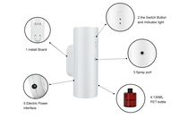 Diffuseur électrique de parfum diffuseur d'arôme diffuseur de parfum d'huile essentielle de Bluetooth sans eau