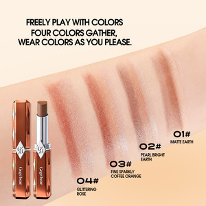 Sombra de Ojos en Barra de Tres Colores con Brillo Diamante, Iluminador Natural, Sombra de Ojos Perlada de Lujo, Venta al Por Mayor - Product Image 4