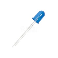 Diode LED bleue à trou traversant de 5 mm, haute luminosité, tête ronde, à brancher, pour projets de bricolage