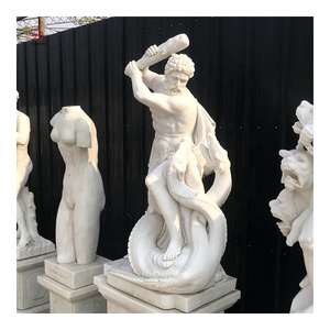 Decorazione esterna a grandezza naturale in pietra <span class=keywords><strong>di</strong></span> <span class=keywords><strong>marmo</strong></span> greco <span class=keywords><strong>statua</strong></span> <span class=keywords><strong>di</strong></span> Ercole per la vendita - Product Image 6