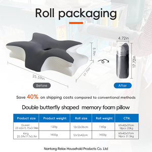 YUE RISE Prix de gros et faible MOQ Oreiller orthopédique respirant à mémoire de forme haute densité pour dormeurs latéraux - Product Image 3