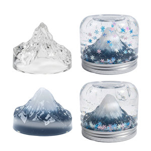 Lot de slime en gros, jouets sensoriels, slime <span class=keywords><strong>montagne</strong></span> enneigée d'hiver pour sacs cadeaux, avec slime transparent et paillettes - Product Image 3