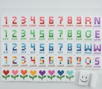 Jeu de tuiles de mahjong de luxe pliables rétro 8 bits à motifs pixelisés, gravées au laser et imprimées UV, tuiles Cœur, Fleur, Joker, coffret cadeau personnalisé pour la famille
