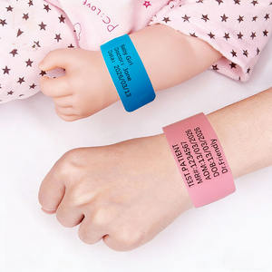 Pulseras de Identificación para Bebés Recién Nacidos y Madres para Hospitales de Maternidad, Imprimibles Térmicamente, Impermeables, Antibacterianas, para Bebés Pacientes - Product Image 1