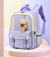 enfants avec fermeture éclair imperméable en nylon unisexe imprimé de logo personnalisé Sacs d'école Sac à dos d'étudiant