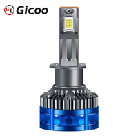 GICOO F8 140W CSP LED 6000K Super Lumineux 20000LM 12V Alliage d'aluminium Adaptation universelle Phares de voiture Hilux/Prius 9005 9006 9012
