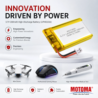 Литий-полимерный аккумулятор Custom Flexible Outer Film Design 3.7V LIP402226 200mAh для мини-плееров MP3