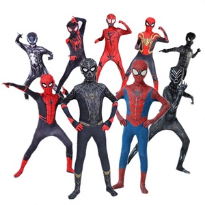 Costume da <span class=keywords><strong>Spider</strong></span>-<span class=keywords><strong>Man</strong></span> Unisex per Cosplay, Tuta da Supereroe con Cappuccio per Halloween, Feste e Travestimenti - Product Image 3