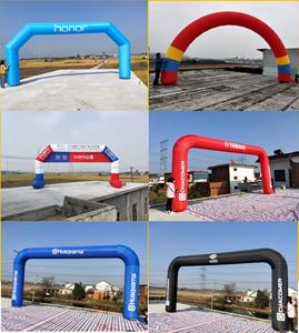 Tenda Lengkung Tiup Raksasa Promosi Merek Kustom Bahan PVC Oxford Dimensi 8-10 kaki Ringan Mudah Dipasang untuk Periklanan DLG - Product Image 4