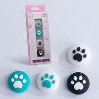Fundas Protectoras de Silicona con Diseño de Pata de Gato para Joystick de Control de Videojuegos, Antideslizantes para PS4