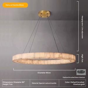 Lámpara de Araña Moderna de Estilo Chino, Diseño Redondo, en Piedra de Nube de Titanio Negro, para Sala de Estar y Vestíbulo, Hecha en China - Product Image 4