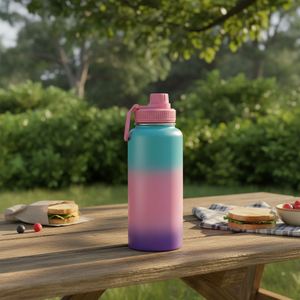 Popular Botella Termo de Acero Inoxidable con Aislamiento, Diseño Clásico, para Deportes al Aire Libre y Uso en Coche, 32oz - Product Image 1