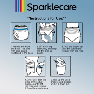 Sparklecare personalizzato usa e getta per la casa per adulti pannolino L-XL dimensioni Super assorbenti e pantaloni Pull up ultrasottili per adulti incontinenti - Product Image 5