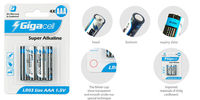 Piles alcalines Triple A, lot de 2 (paquet de 1) avec haute performance longue durée pour télécommande