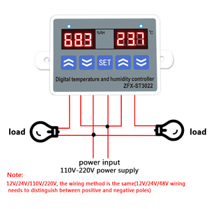 ZFX-ST3022 Intelligent <strong>Temperature</strong> and Humidity Controller <strong>Thermostat</strong> Adjustable <strong>Temperature</strong> <strong>Control</strong> <strong>Switch</strong> AC110V-AC220V - Product Image 4