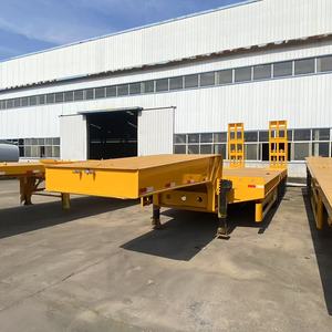 Semi-<span class=keywords><strong>remorques</strong></span> neuves, remorque à plateau surbaissé 3 essieux, forte capacité de charge, transport d'équipements lourds, semi-remorque à plateau surbaissé à vendre - Product Image 3