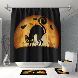 3D Custom Printing Waterproof Bathroom <strong>Sets</strong> with Shower Curtain and <strong>Rugs</strong> - Product Image 6