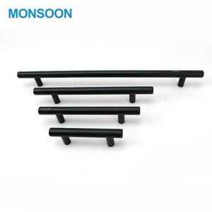 Poignées de meubles en acier inoxydable creuses en forme de T pour armoires de cuisine, tiroirs, chambre à coucher, salon et portes de placard - Design moderne - Product Image 6