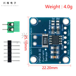 โมดูลเซ็นเซอร์วัดกระแสไฟฟ้า Ina219 อินเทอร์เฟซ I2C การตรวจสอบแบบสองทิศทางแบบ Zero Drift สำหรับโครงการ MCU - Product Image 4