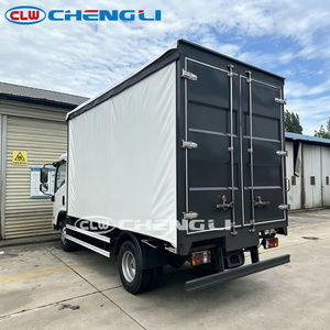 Camion à rideaux souples Isuzu avec bâche en PVC, caisse à rideaux latéraux de 24 m³ pour la logistique portuaire - Product Image 2