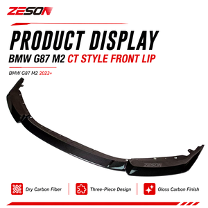 ZESON Lame de pare-chocs avant en fibre de carbone sèche style CT pour BMW M2 G87 Competition XDrive Coupé <span class=keywords><strong>2023</strong></span>+ - Product Image 3