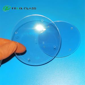 Lámina de Vidrio Redonda con Recubrimiento AR FELIX, con Borde Sin Recubrimiento de 3 mm, Ventana de Vidrio Óptico con Recubrimiento - Product Image 4