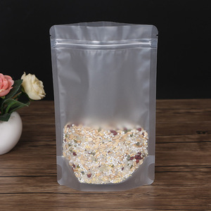 Bolsas <span class=keywords><strong>Yin</strong></span> <span class=keywords><strong>Yang</strong></span> de alta calidad, bolsa de papel de aluminio de pie con ventana, embalaje de frutos secos - Product Image 6