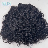 Lot de Cheveux Bouclés Birmans à Double Trame en Gros, Tissages de Cheveux Indiens Bouclés, Extensions de Cheveux Humains Bruts Alignés avec la Cuticule, Non Traités