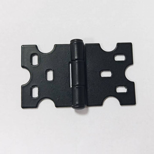 Bisagra para muebles, color negro mate, 2,5 mm, superficie engrosada, montaje en superficie, acero laminado en frío duradero, diseño minimalista para gabinetes y estanterías - Product Image 1