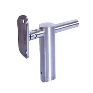 Aleader High Quality Stainless Steel Wall Mounted Stair Connected Handrail Bracket Glass Fittings Pipe Support Accessories