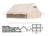 Grande tente de glamping gonflable 3000 mm en tissu Oxford imperméable, ouverture automatique rapide, abri extérieur écologique, fabricant