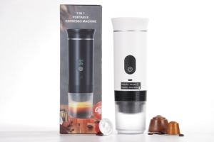 Mini Espresso Machine Electric Battery One-Button-Touch Digital Display Cold Brew <b>Coffee</b> <b>Maker</b> Easy Carry for Anywhere - Product Image 6
