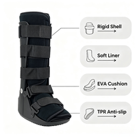 Botte de marche haute OEM, directement de l'usine, avec doublure amovible et lavable, pour traumatismes des tissus mous, entorses de la cheville, fractures et récupération post-chirurgicale