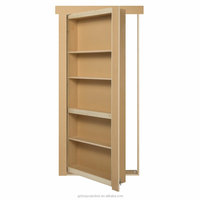 Porte escamotable en bois massif 2026 avec tiroirs et bibliothèque dissimulée pour appartement, chambre et pièces secretes – Design minimaliste