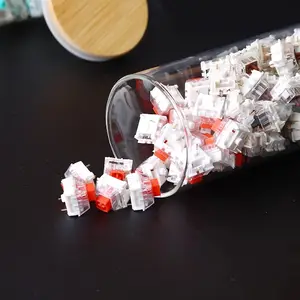 Commutateur de clavier transparent Keycaps Boîte de rangement en verre