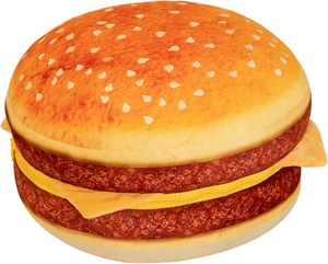 Coussins et oreillers géants personnalisés en forme de cheeseburger, coussin en peluche doux en forme de hamburger pour la décoration intérieure et les textiles de maison - Product Image 1