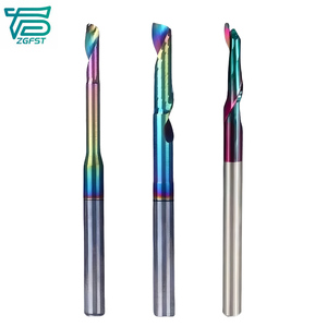 SRM cnc كربيد 1 الناي القاطع طحن حلزوني طاحونة واحدة نهاية الناي لخشب الأكريليك والألومنيوم مطحنة طرف واحد - Product Image 4