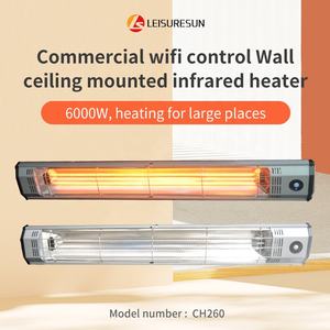 CH260 pemanas luar ruangan 6000W untuk penggunaan komersial kontrol Wifi untuk lokakarya pertanian ternak ruang kerja besar perlindungan terlalu panas - Product Image 6