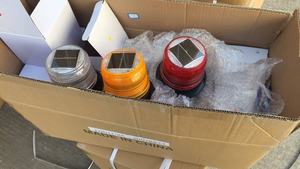 Luces <span class=keywords><strong>LED</strong></span> Intermitentes Solares/Luz <span class=keywords><strong>LED</strong></span> Solar Portátil con Imán/Luz de Advertencia <span class=keywords><strong>LED</strong></span> de Energía Solar - Product Image 6